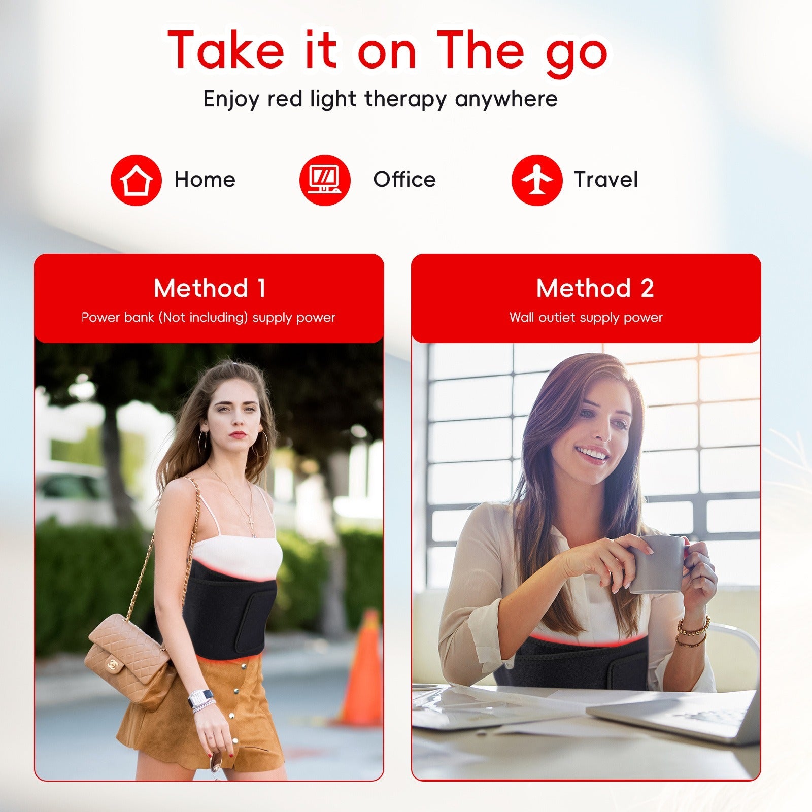 Red Light Therapy Massage Heating Belt